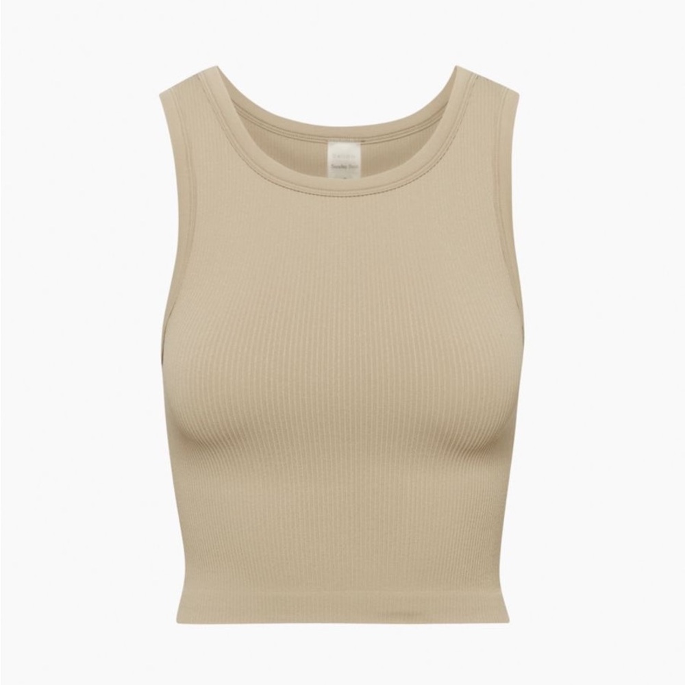 Sunday Best SinchSeamless Ribbed Crew Neck Tank